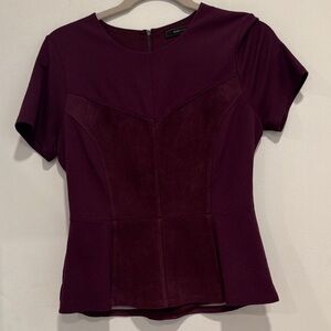 BCBG size Small Plum Short-Sleeve Top